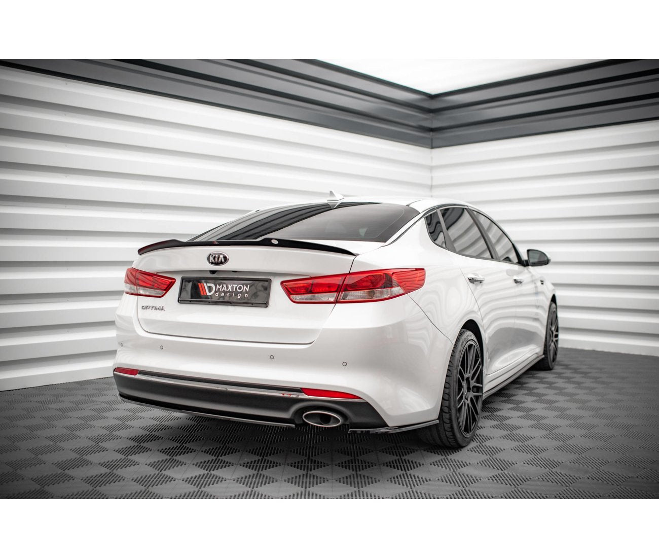Heck Ansatz Flaps Diffusor für Kia Optima Maxton Design