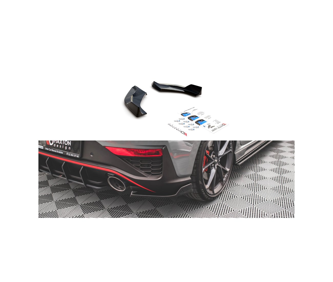 Heck Flaps V.3 für Hyundai I30N Hatchback Facelift Maxton Design