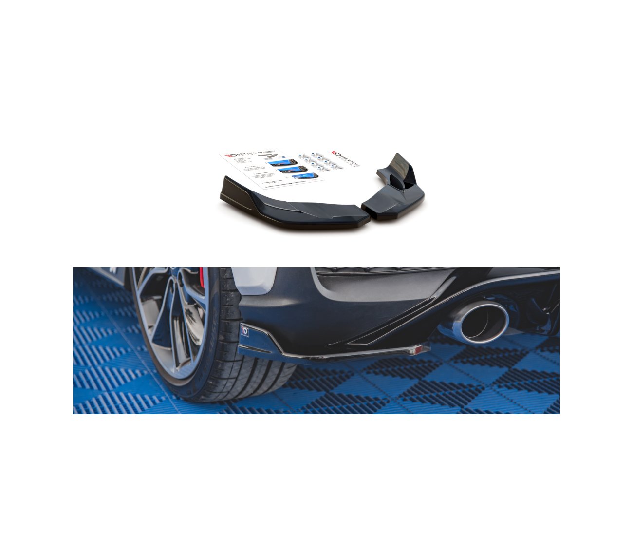 Heck Flaps V.4 für Hyundai I30N Hatchback Maxton Design