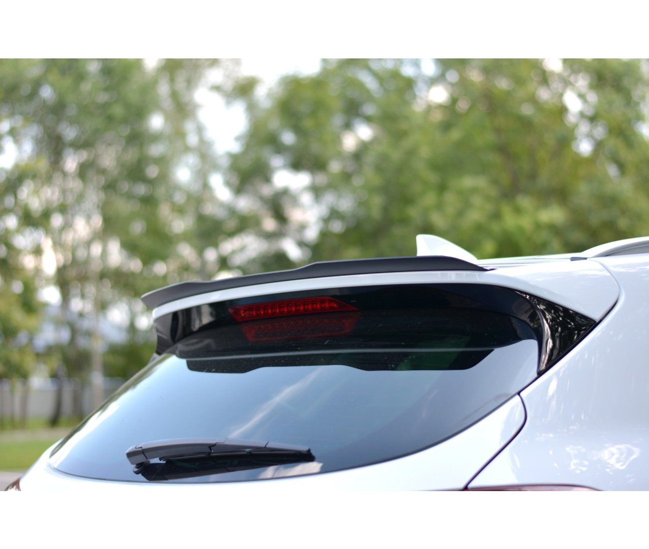 Heck Spoiler Aufsatz Abrisskante für Hyundai Tucson Facelift Maxton Design