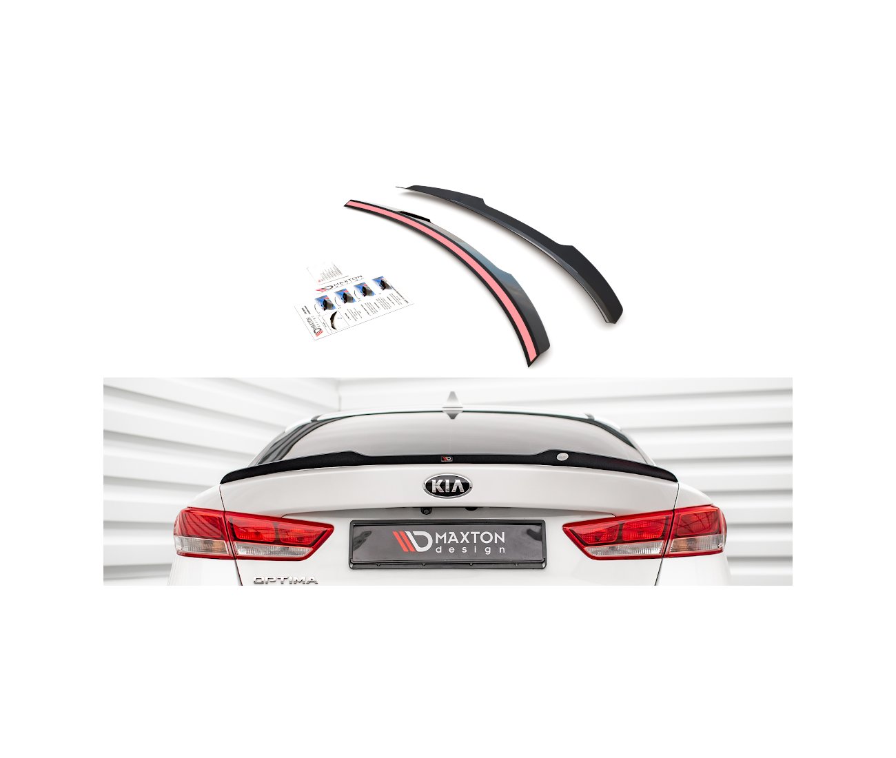 Heck Spoiler Aufsatz Abrisskante für Kia Optima Maxton Design