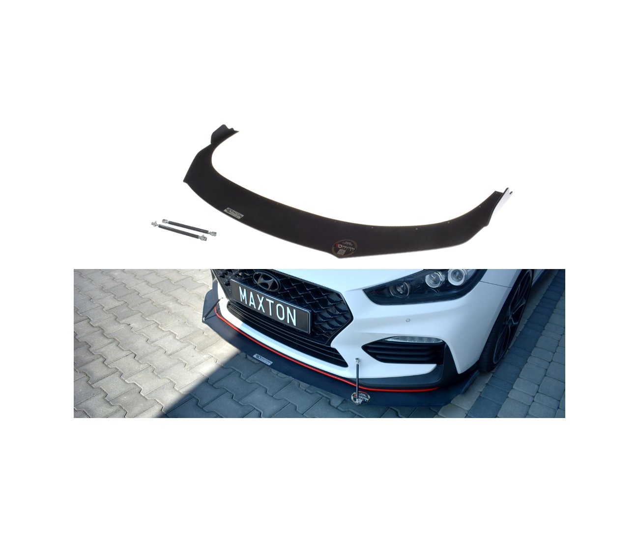 Hybrid Racing Cup Spoilerlippe für Hyundai I30N Maxton Design