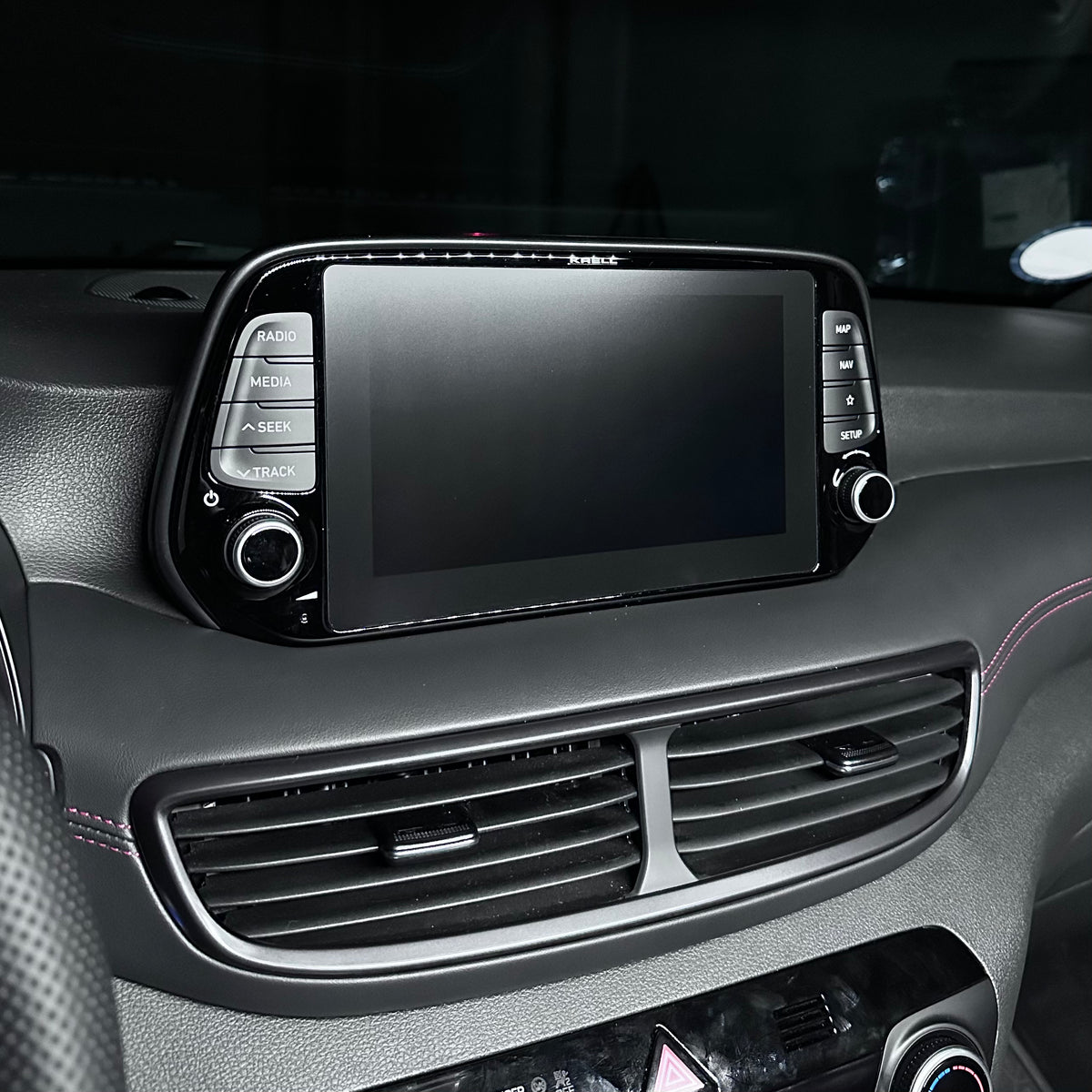 NTECHNIKS Displayschutz Navi Panzerglas für Hyundai Tucson NTECHNIKS