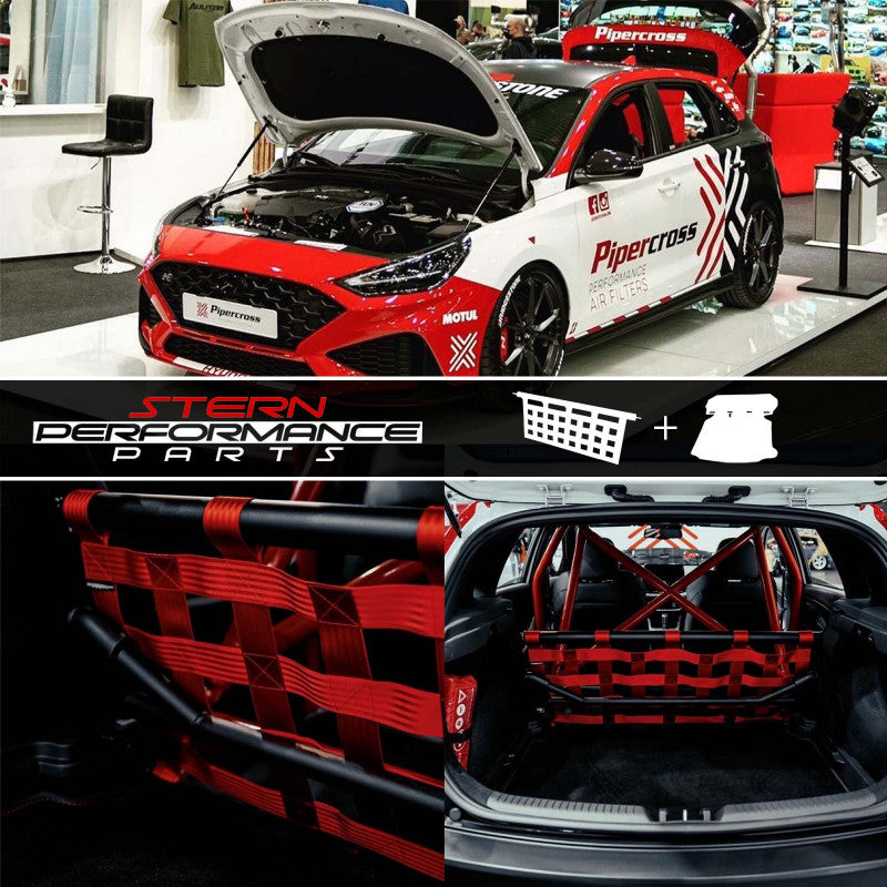 Clubsport Set - Strebe mit Netz für Hyundai I30N Stern Performance Parts