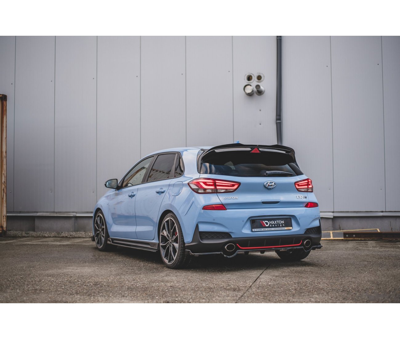 Mittlerer Cup Diffusor Heck für Hyundai I30N Hatchback DTM Look Maxton Design