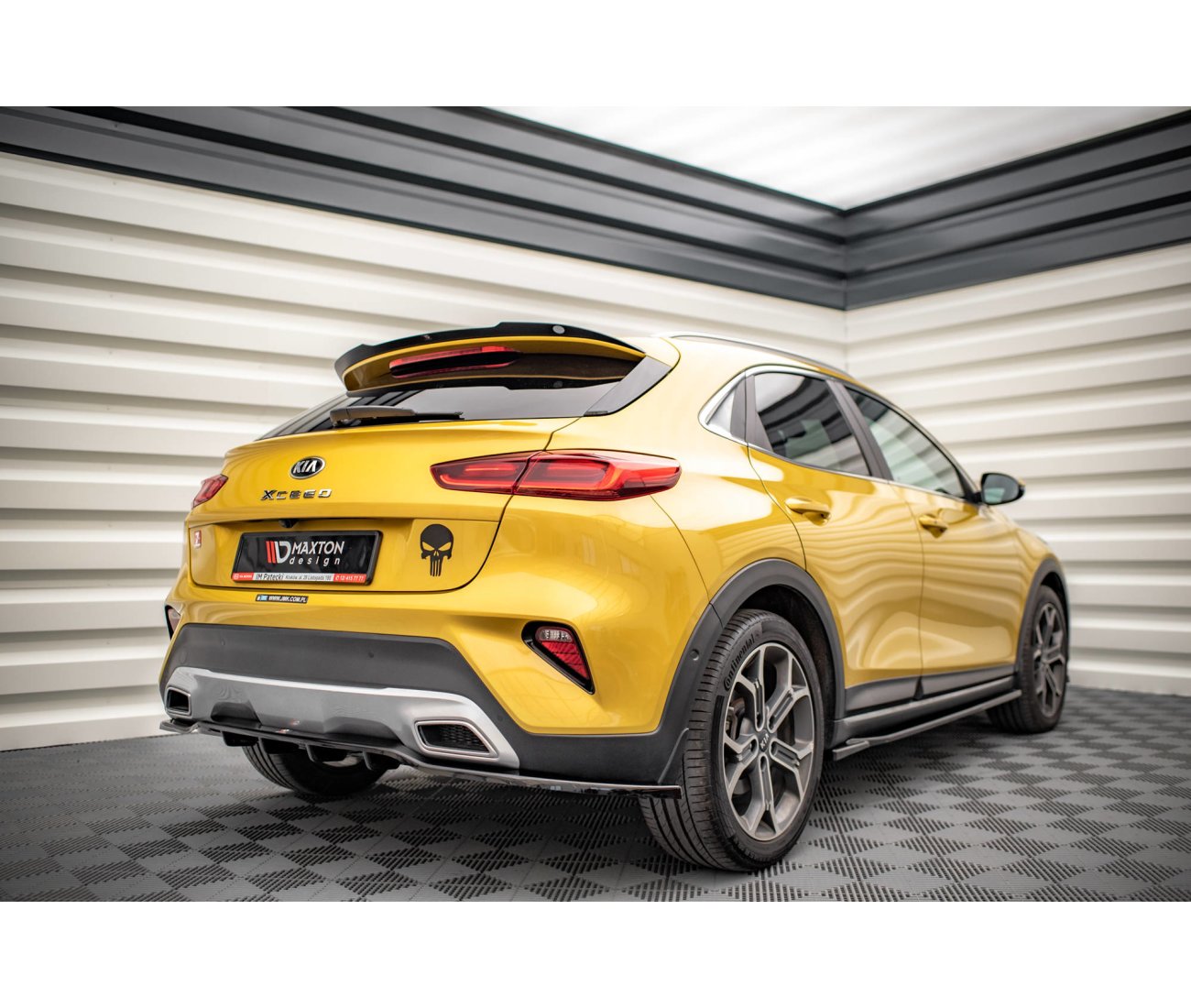 Mittlerer Cup Diffusor Heck Ansatz für Kia XCeed Maxton Design
