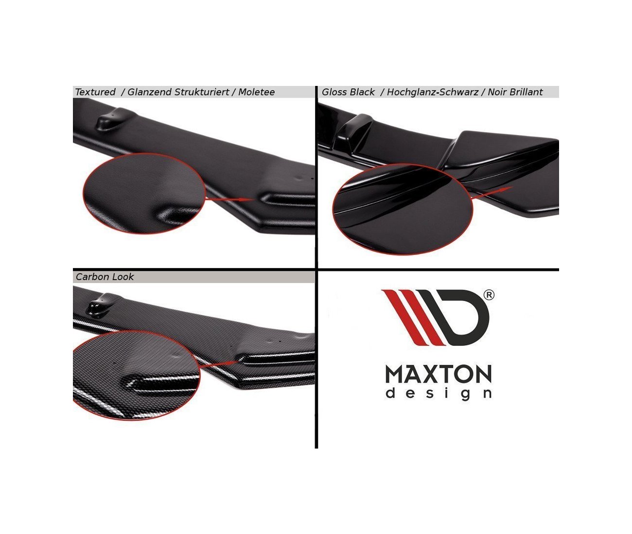 Mittlerer Cup Diffusor Heck Ansatz für Kia XCeed Maxton Design