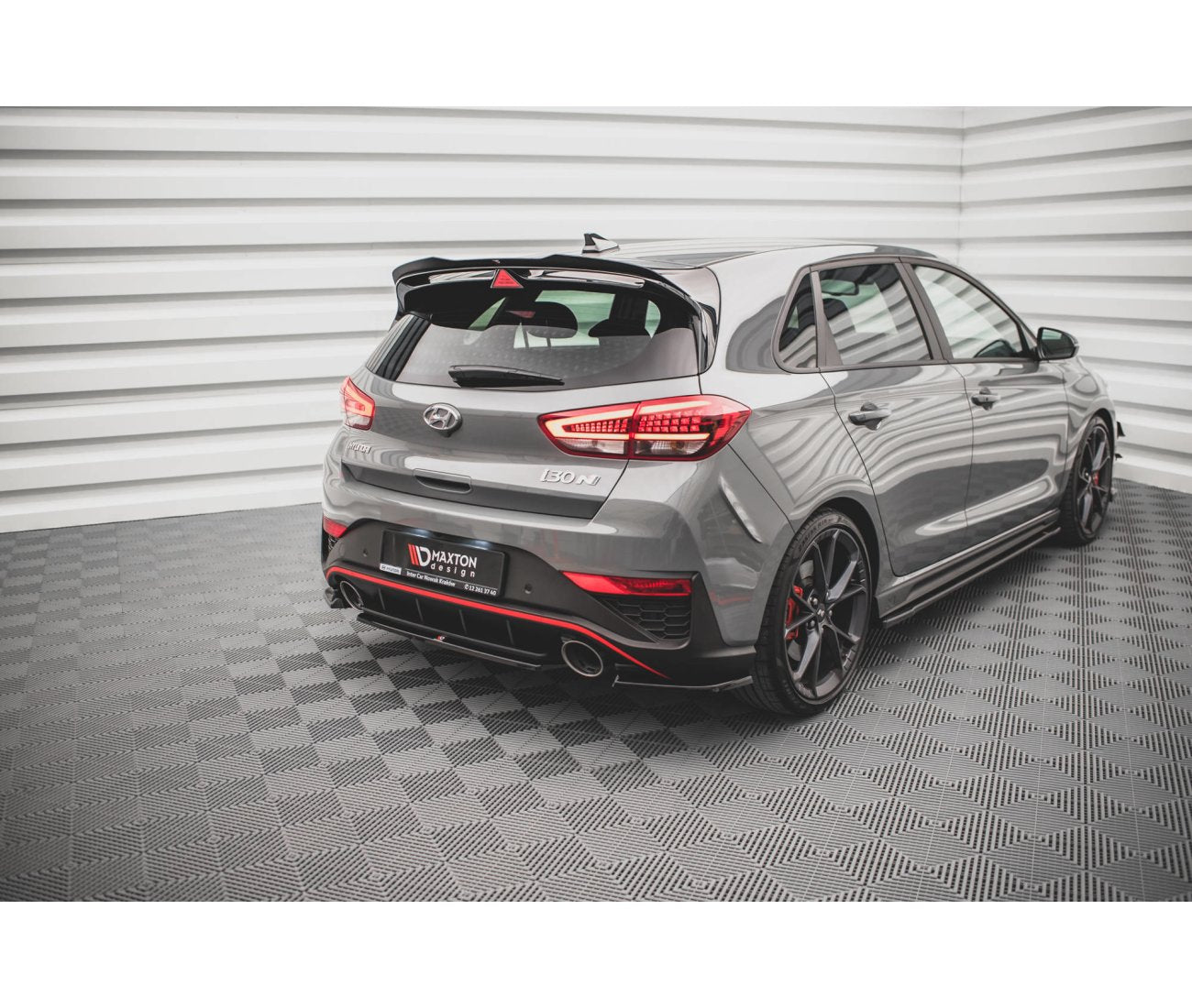Mittlerer Cup Diffusor für Hyundai I30N Hatchback Facelift Maxton Design