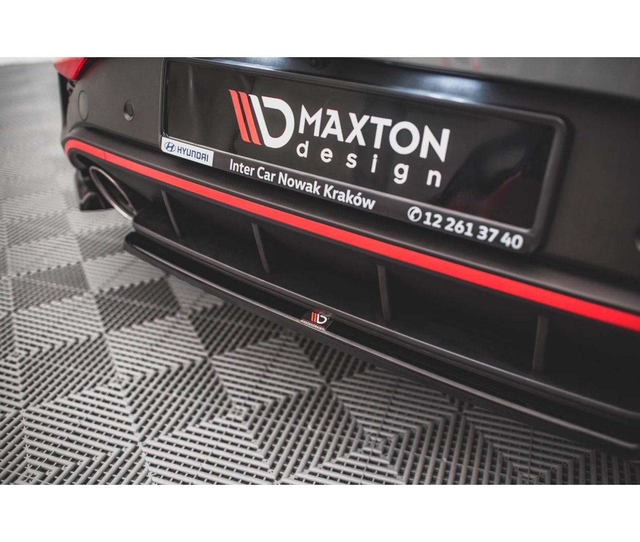 Mittlerer Cup Diffusor für Hyundai I30N Hatchback Facelift Maxton Design