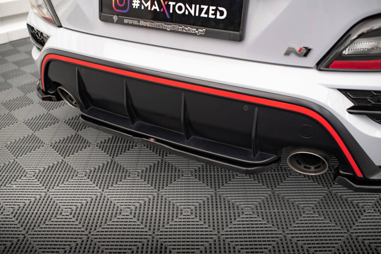 Mittlerer Cup Diffusor Heck Ansatz für Hyundai Kona N Maxton Design