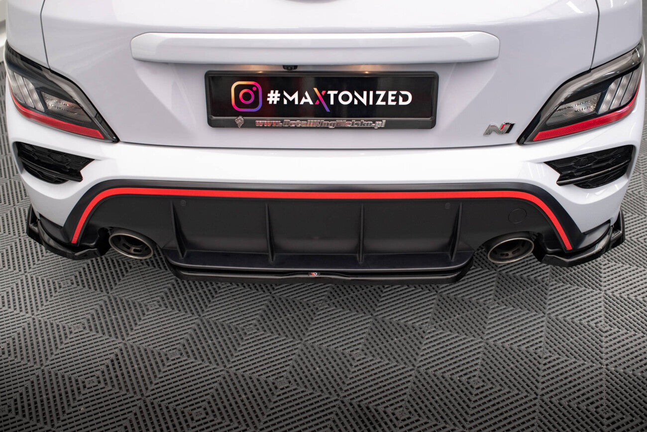 Mittlerer Cup Diffusor Heck Ansatz für Hyundai Kona N Maxton Design