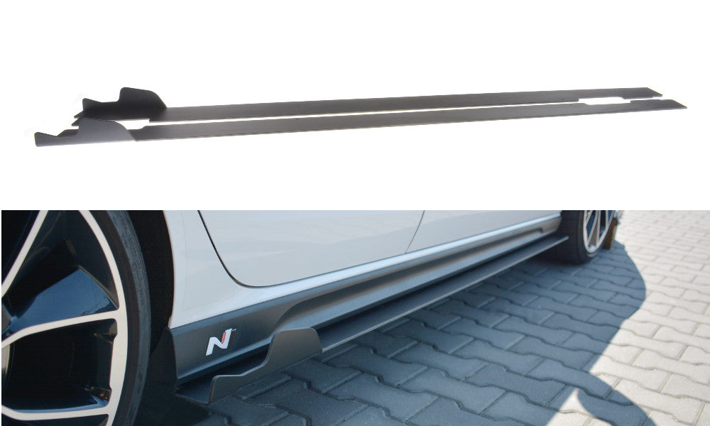 Racing Seitenschweller Ansatz Cup Leisten für Hyundai I30N Maxton Design