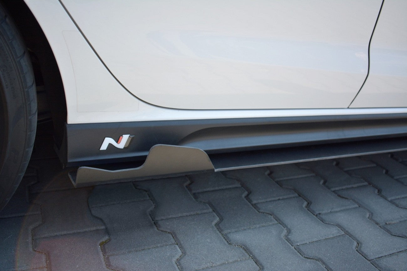 Racing Seitenschweller Ansatz Cup Leisten für Hyundai I30N Maxton Design