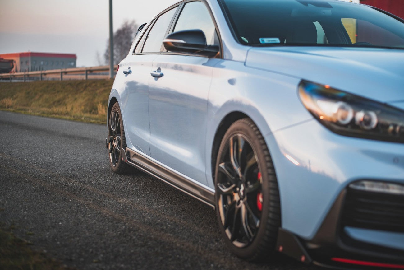 Seitenschweller Ansatz Cup Leisten + Flaps V.5 für Hyundai I30 N Maxton Design