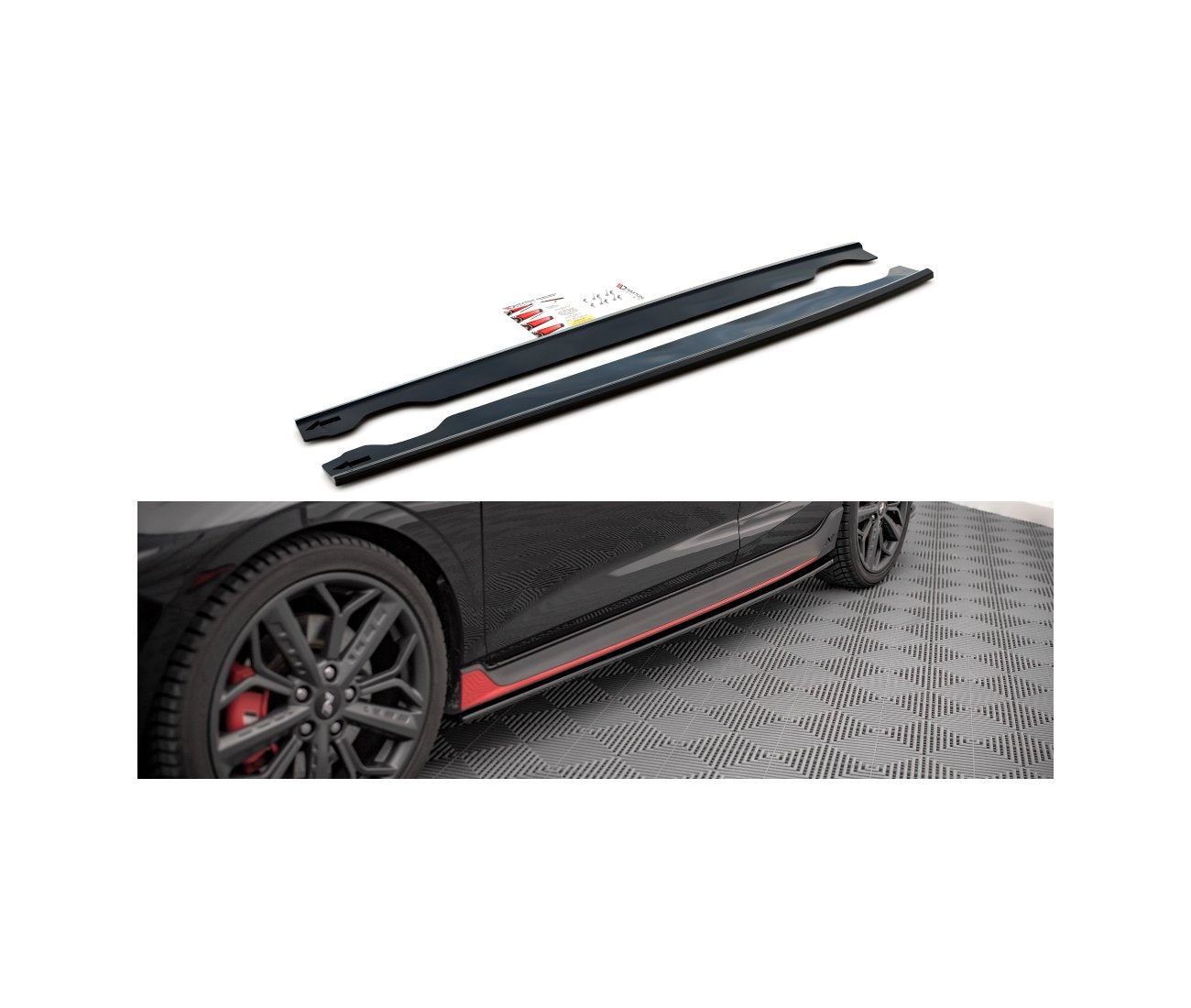 Seitenschweller Ansatz Cup für Hyundai I20N Maxton Design