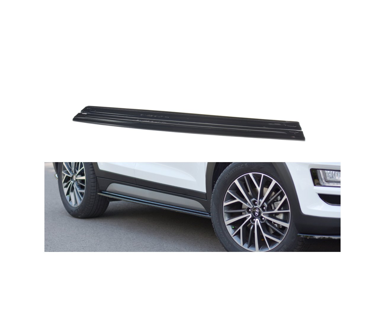 Seitenschweller Ansatz Cup Leisten für Hyundai Tucson Facelift Maxton Design