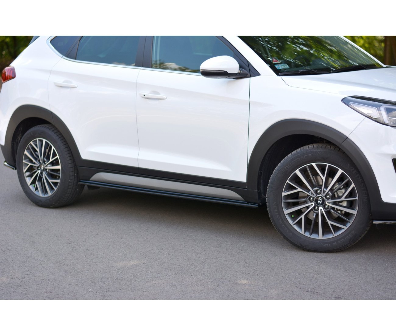 Seitenschweller Ansatz Cup Leisten für Hyundai Tucson Facelift Maxton Design