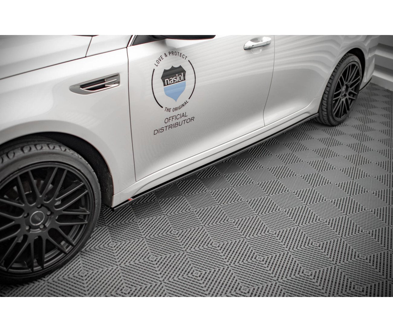 Seitenschweller Ansatz Cup Leisten für Kia Optima Maxton Design