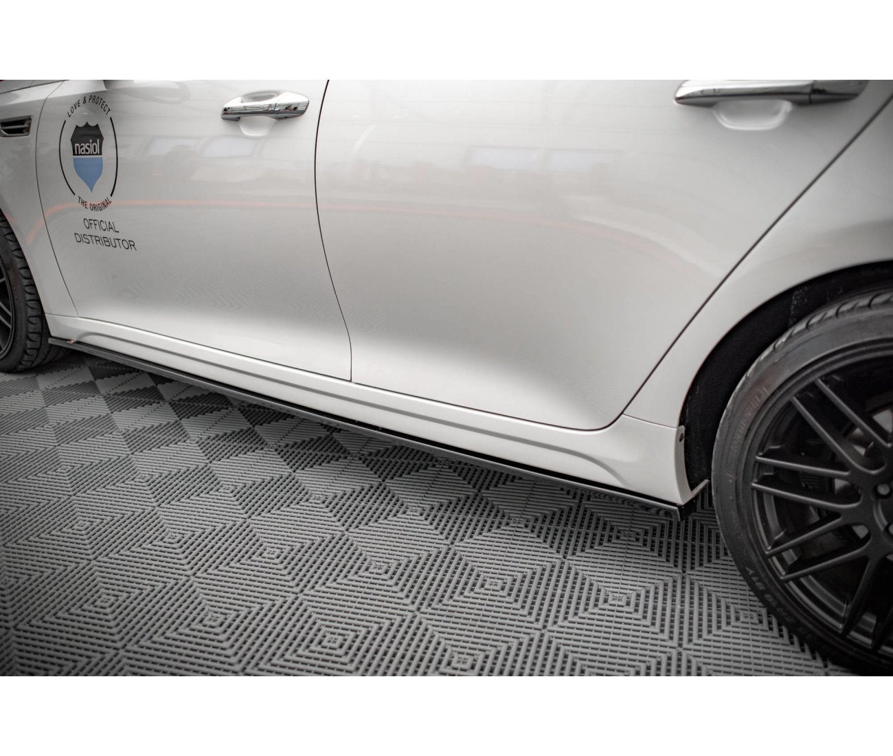 Seitenschweller Ansatz Cup Leisten für Kia Optima Maxton Design