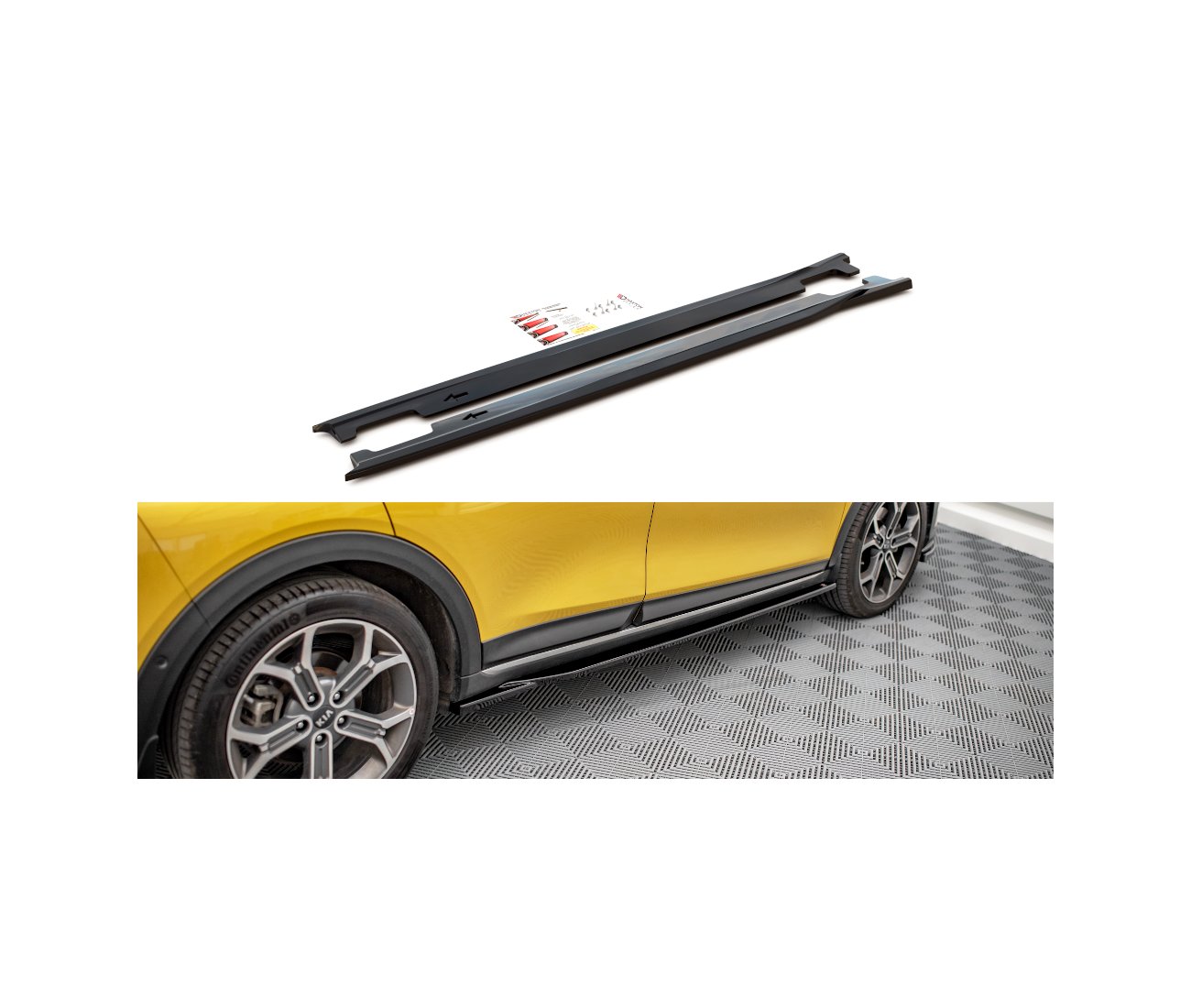 Seitenschweller Ansatz Cup Leisten für Kia XCeed Maxton Design