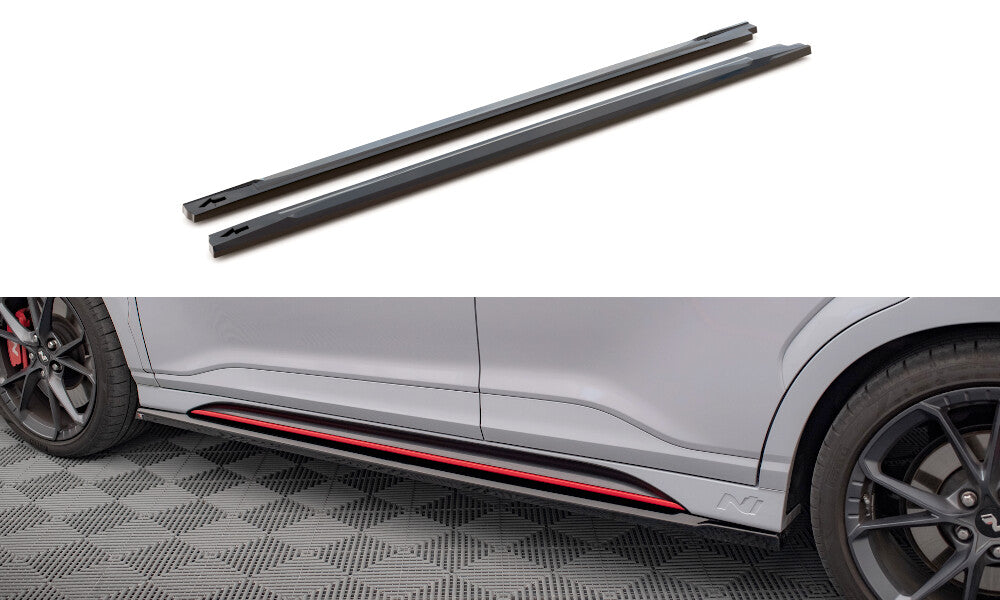 Seitenschweller Ansatz Cup Leisten V.1 für Hyundai Kona N Maxton Design