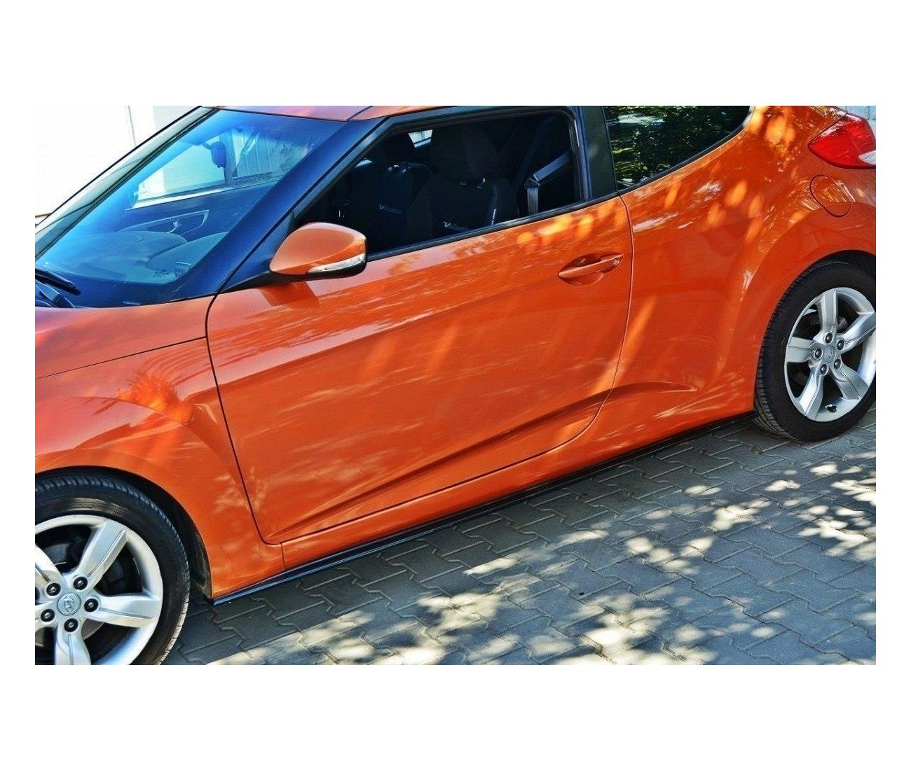 Seitenschweller Ansatz Cup Leisten für Hyundai Veloster Maxton Design