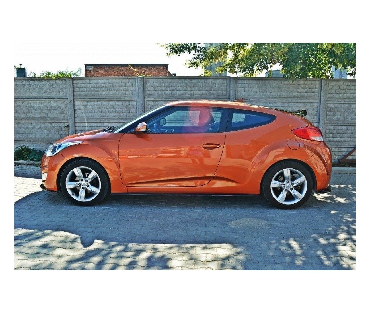 Seitenschweller Ansatz Cup Leisten für Hyundai Veloster Maxton Design