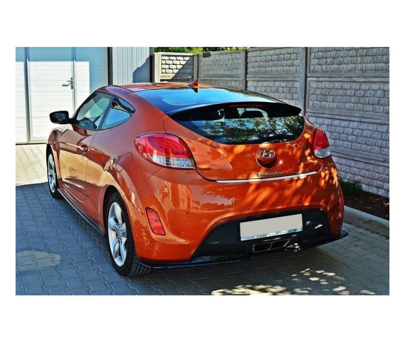 Seitenschweller Ansatz Cup Leisten für Hyundai Veloster Maxton Design