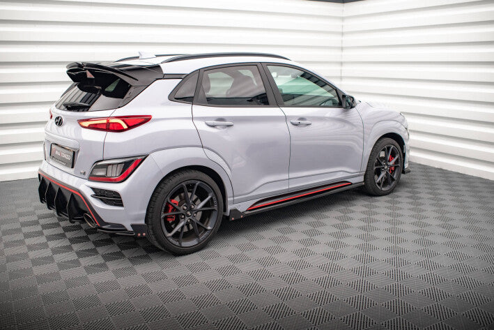 Seitenschweller Ansatz Cup Leisten V.1 + Flaps für Hyundai Kona N Maxton Design