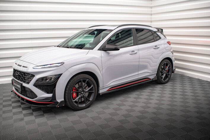 Seitenschweller Ansatz Cup Leisten V.1 + Flaps für Hyundai Kona N Maxton Design
