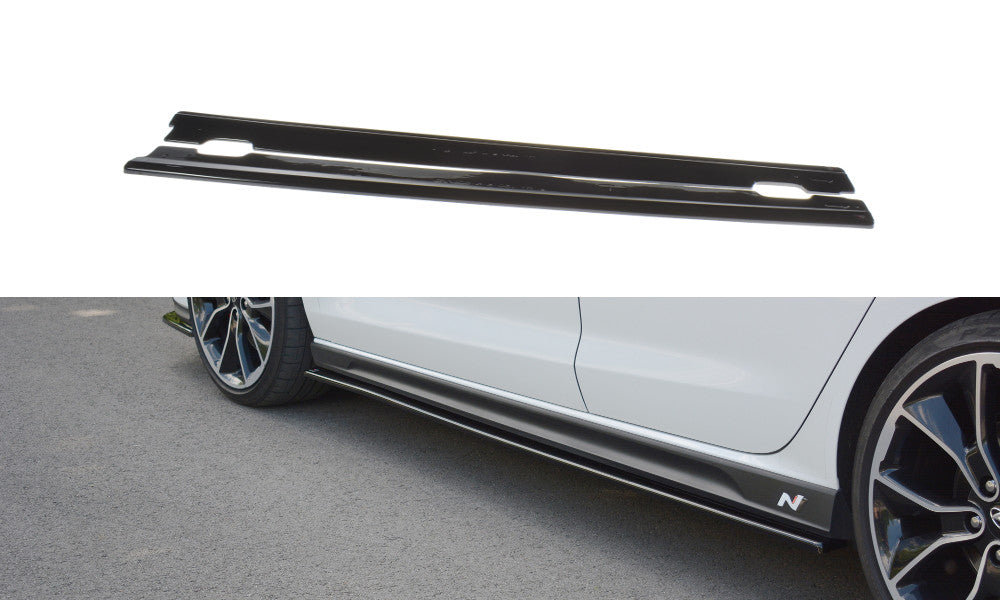 Seitenschweller Ansatz Cup Leisten V.1 für Hyundai I30 N + Facelift Maxton Design