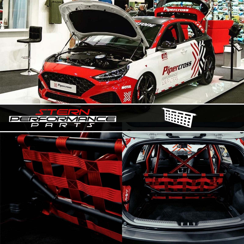 Clubsport Set - Strebe mit Netz für Hyundai I30N Stern Performance Parts