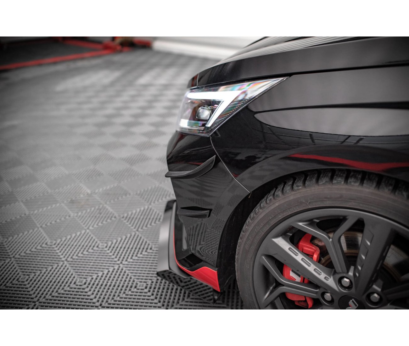 Stoßstangenflügel Vorne Canards für Hyundai I20N Maxton Design