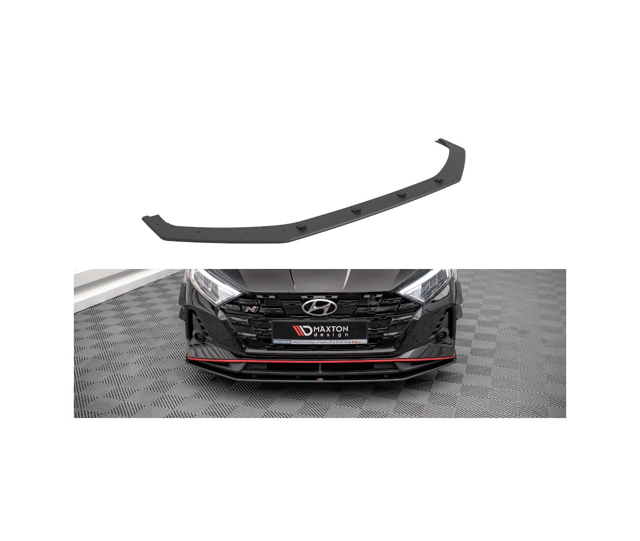 Street Pro Cup Spoilerlippe Front für Hyundai I20N Maxton Design