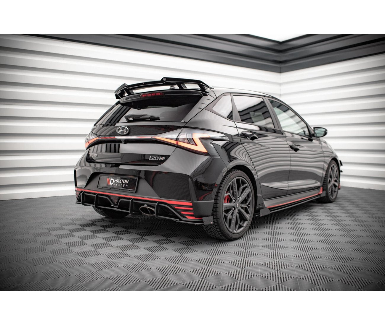 Street Pro Heck Ansatz + Flaps für Hyundai I20N Maxton Design