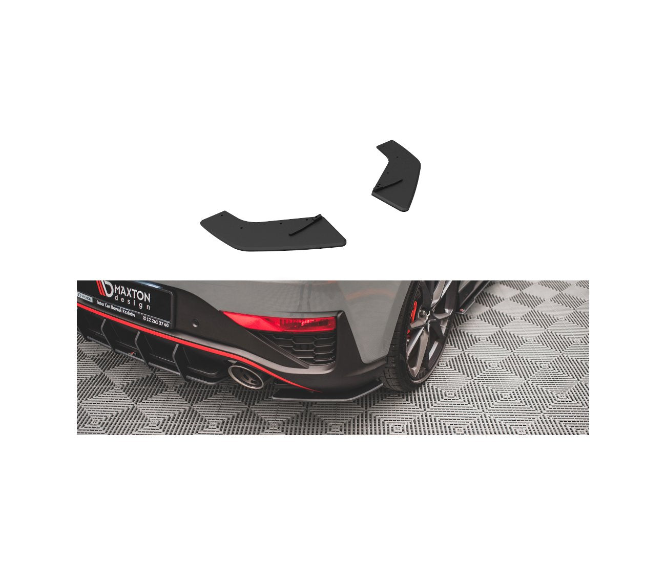 Street Pro Heck Flaps für Hyundai I30N Hatchback Facelift Maxton Design