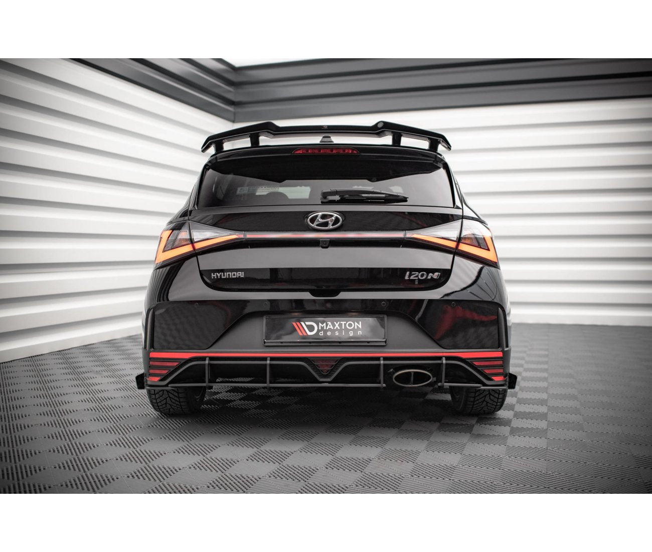 Street Pro Heckschürze Diffusor für Hyundai I20N Maxton Design