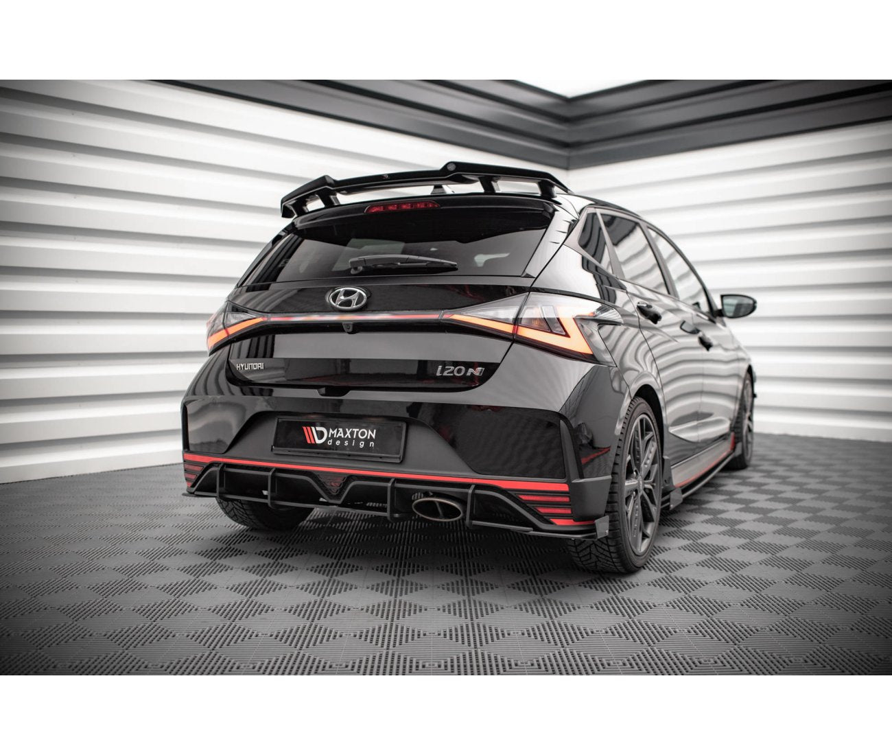 Street Pro Heckschürze Diffusor für Hyundai I20N Maxton Design