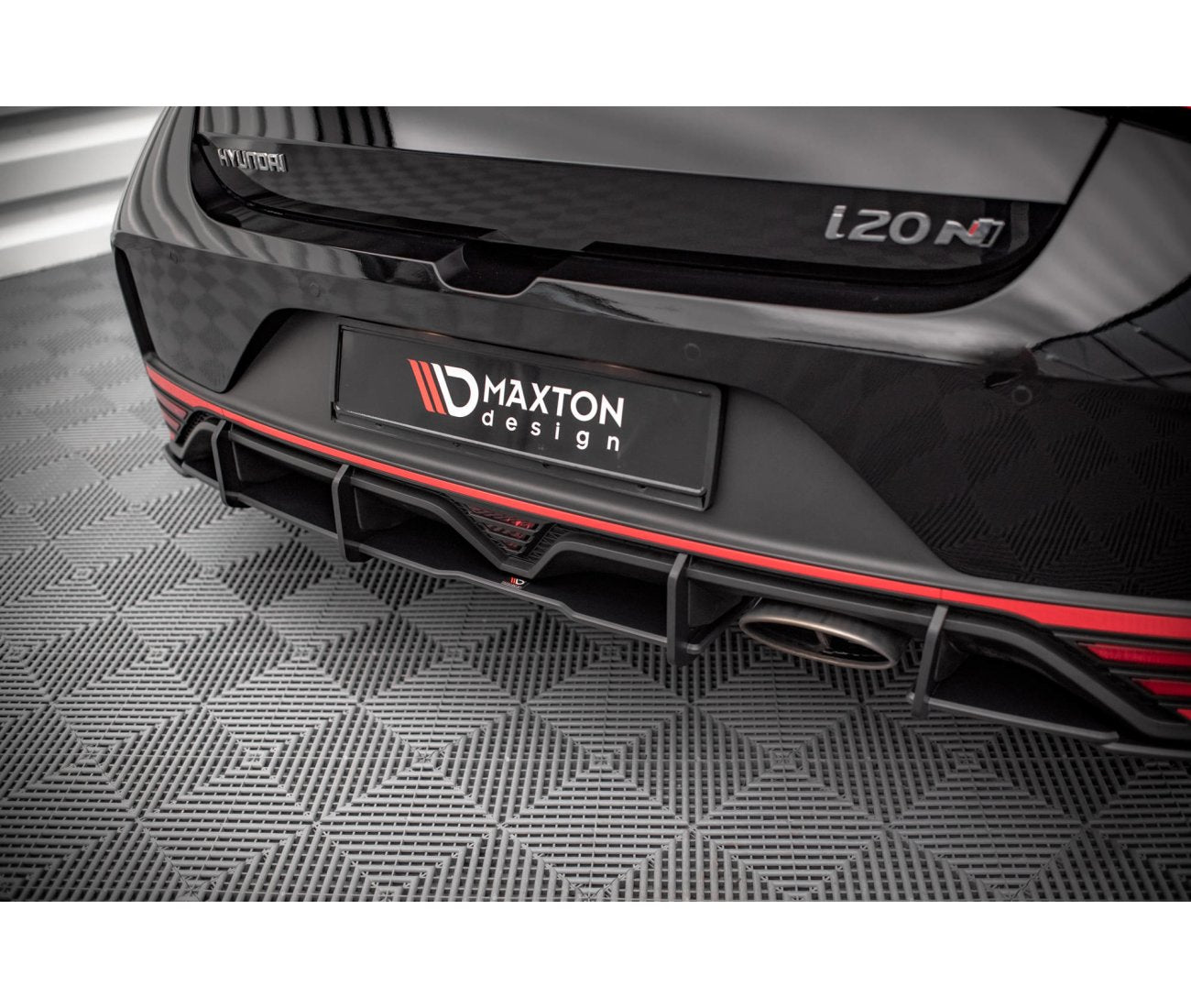 Street Pro Heckschürze Diffusor für Hyundai I20N Maxton Design
