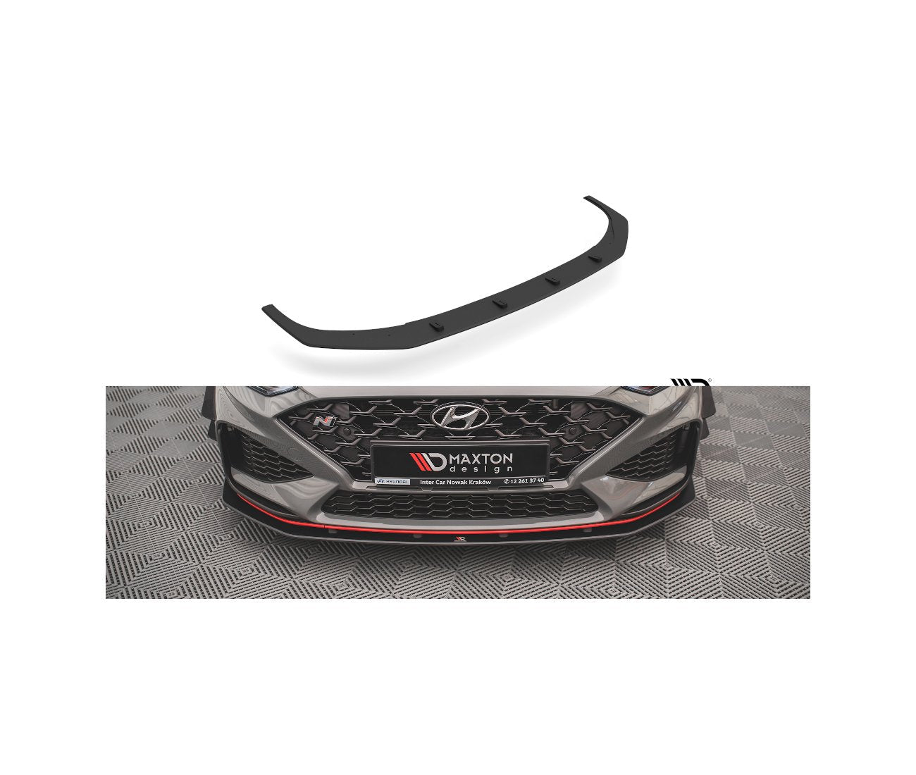 Street Pro Spoilerlippe Frontansatz für Hyundai I30 N Hatchback/Fastback Facelift Maxton Design