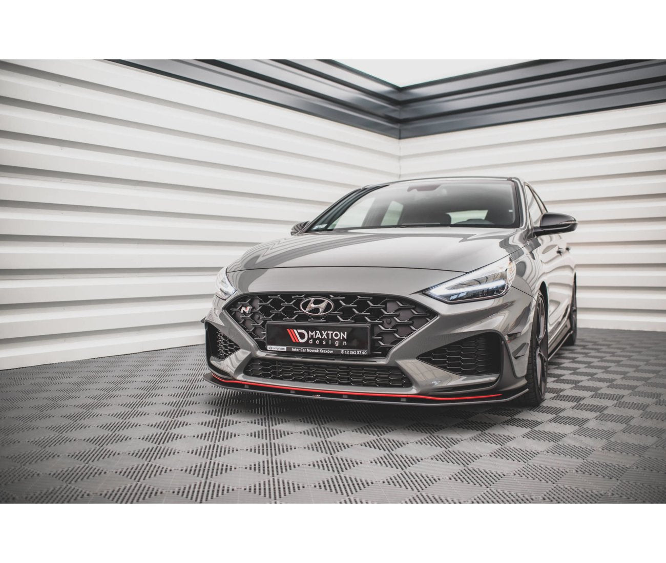 Street Pro Spoilerlippe Frontansatz für Hyundai I30 N Hatchback/Fastback Facelift Maxton Design