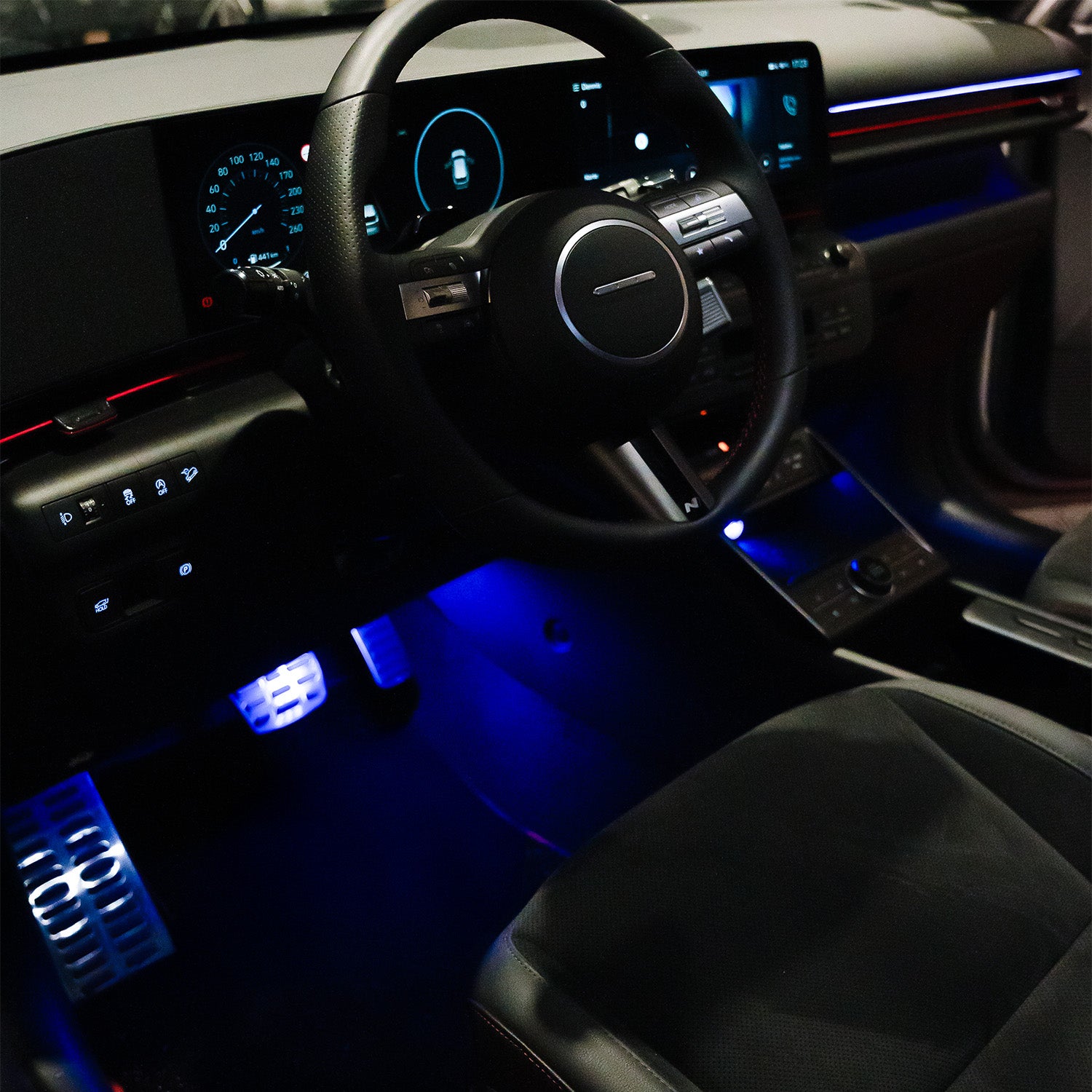 Hyundai I20N retrofit ambient lighting RGB