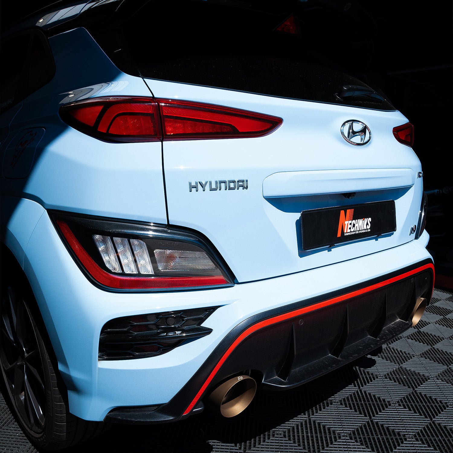 Endrohre 129mm für Hyundai Kona N