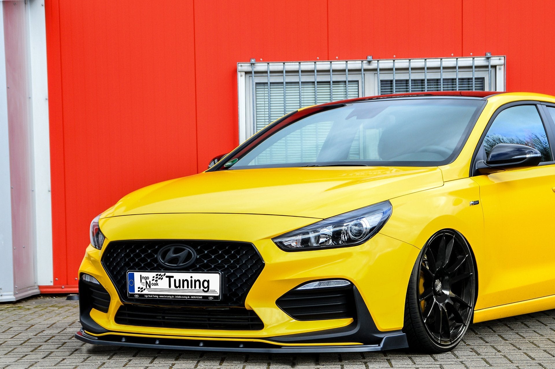 Cup front spoiler lip with wing for Hyundai I30N Performance Facelift