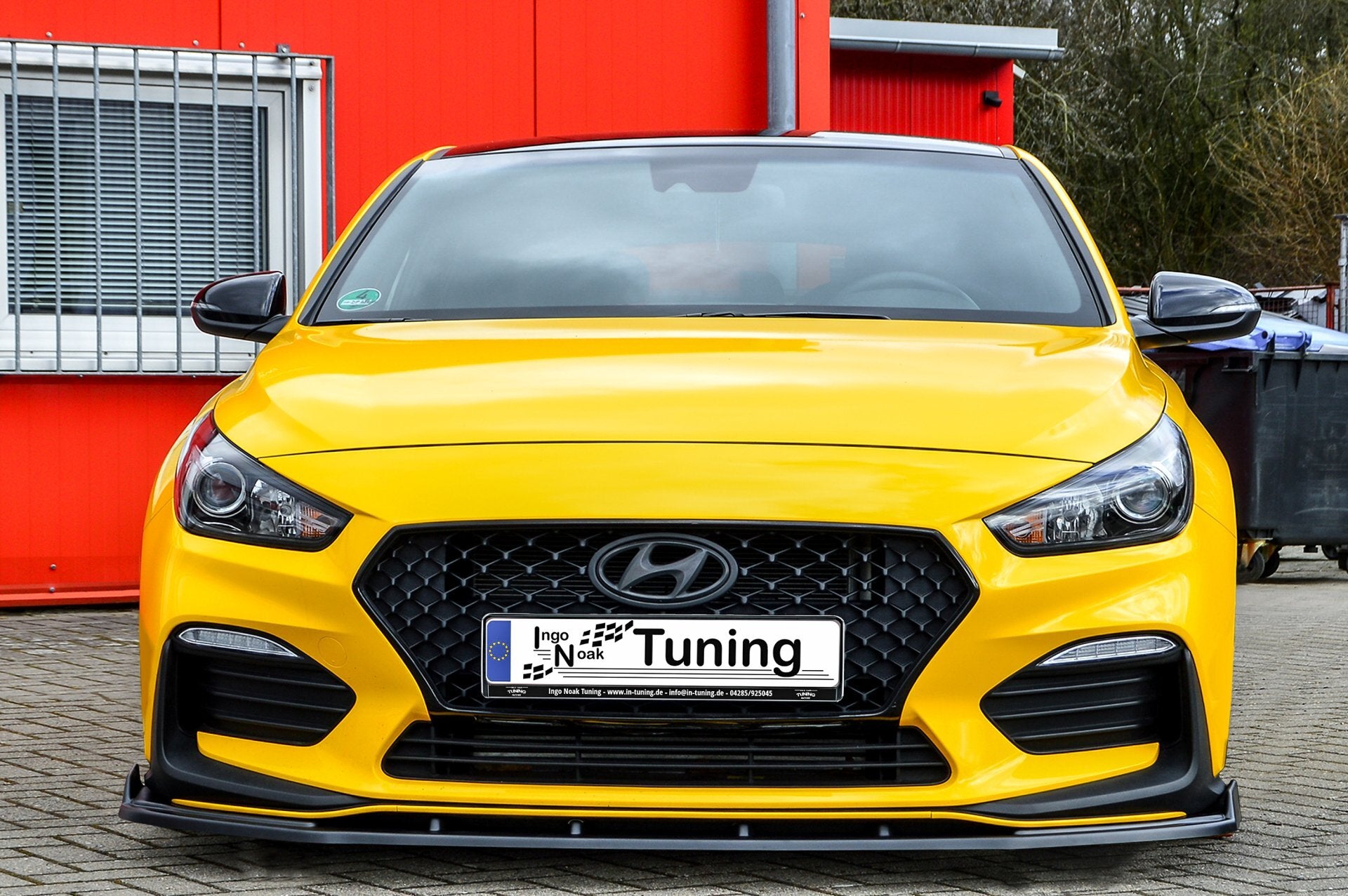 Cup front spoiler lip with wing for Hyundai I30N Performance Facelift