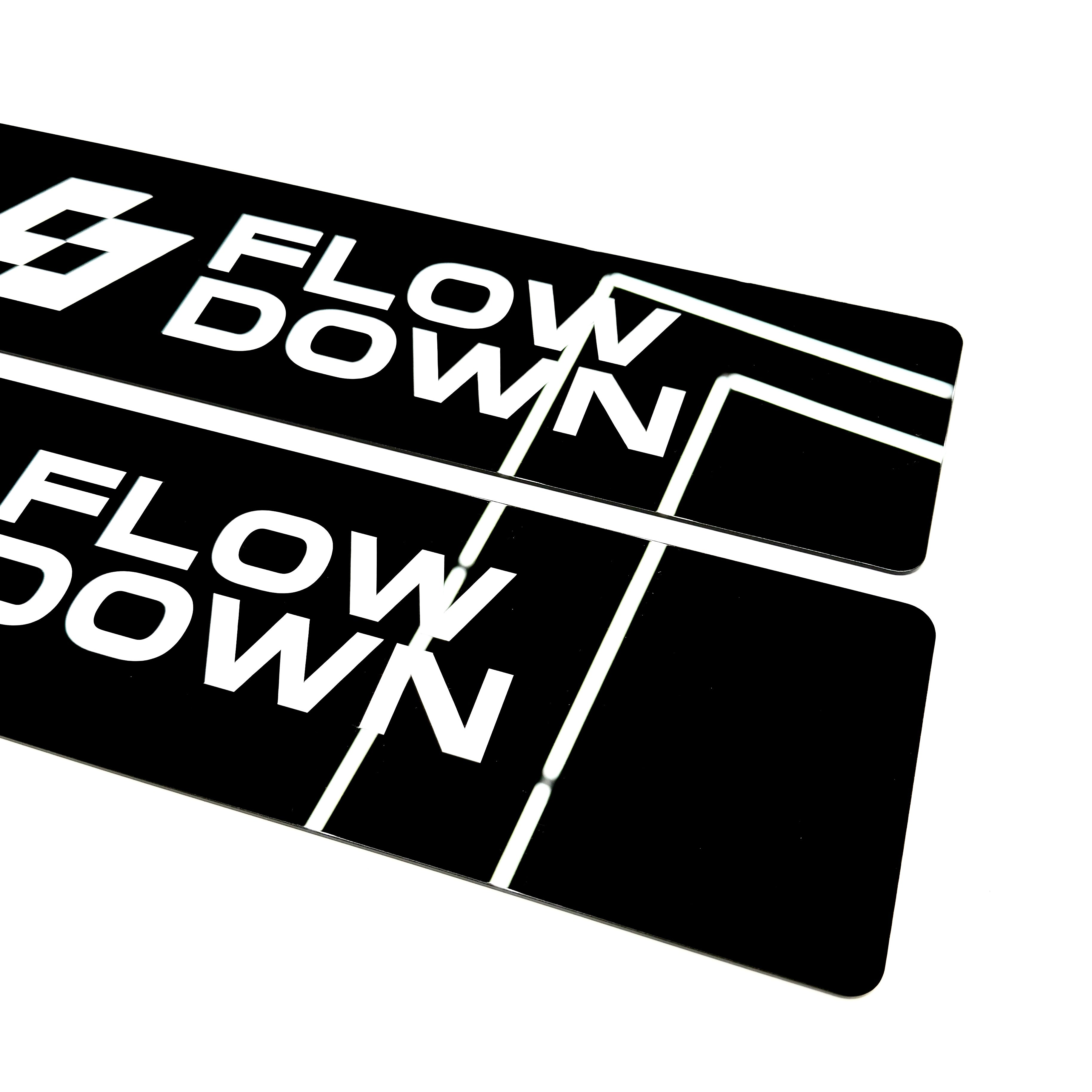 FLOW DOWN® Show license plate