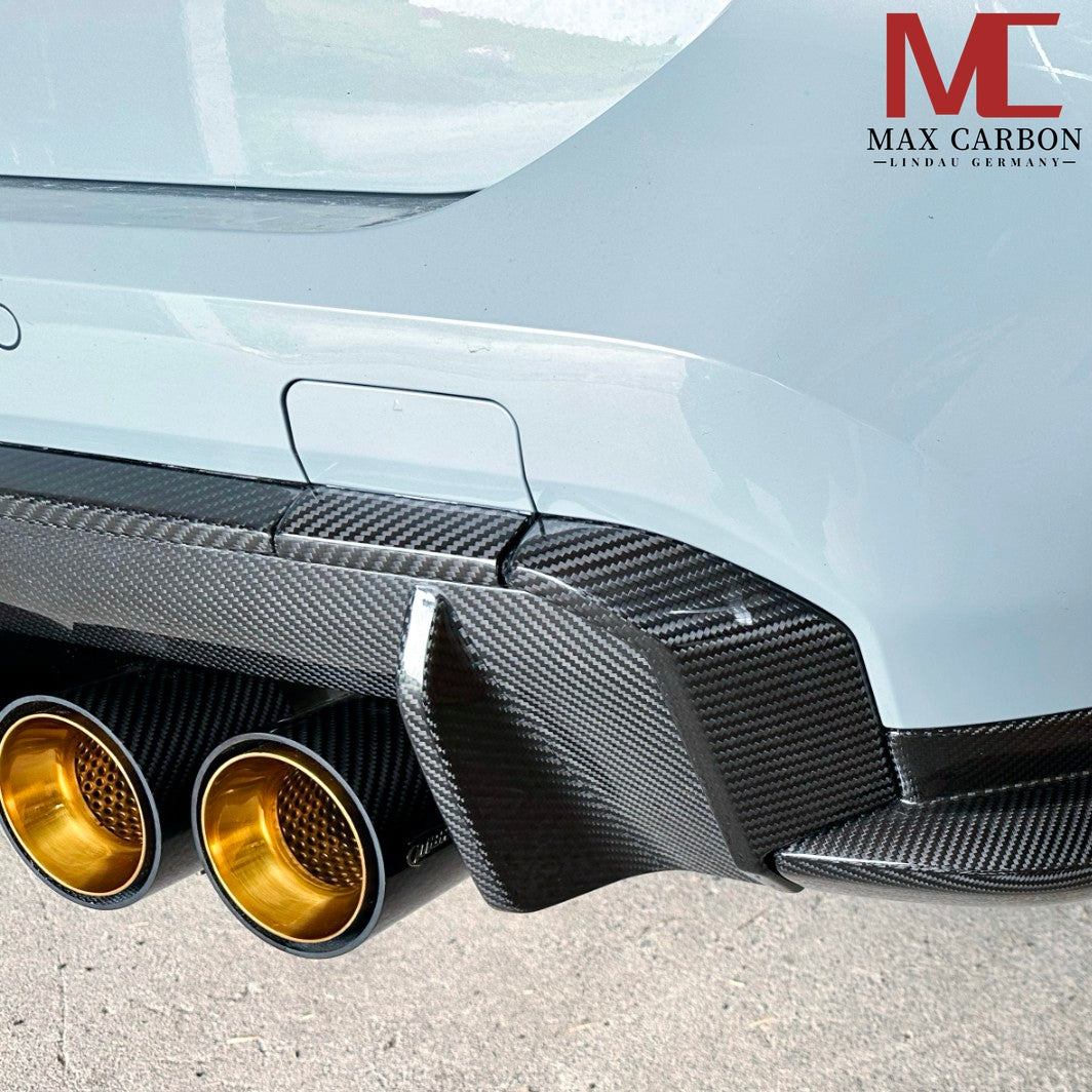 Dry Carbon Heckdiffusor Leiste für BMW M3 G80 G81 / M4 G82 G83 inkl. LCI mit Teiletypgenehmigung (TTG)   Max Carbon