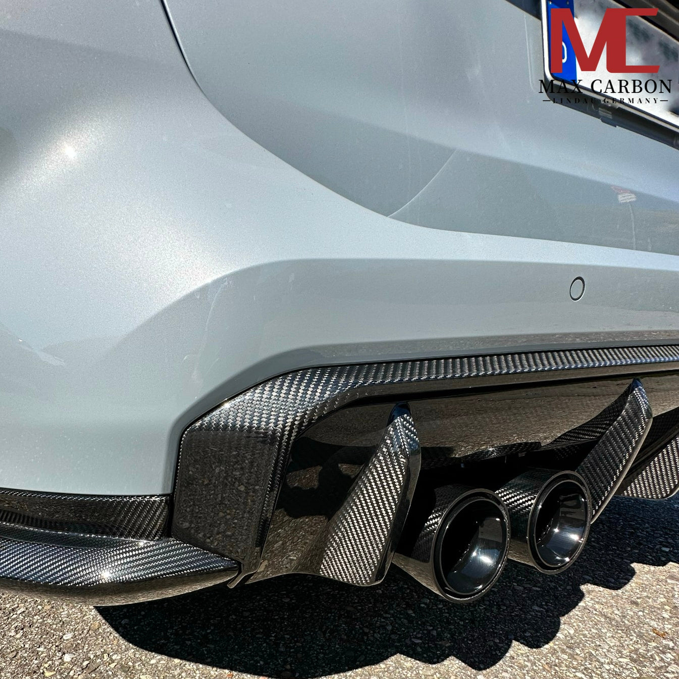 Dry Carbon Heckdiffusor "SPORT-Style" für BMW M3 G80 G81 / M4 G82 G83 inkl. LCI mit Teiletypgenehmigung (TTG)   Max Carbon