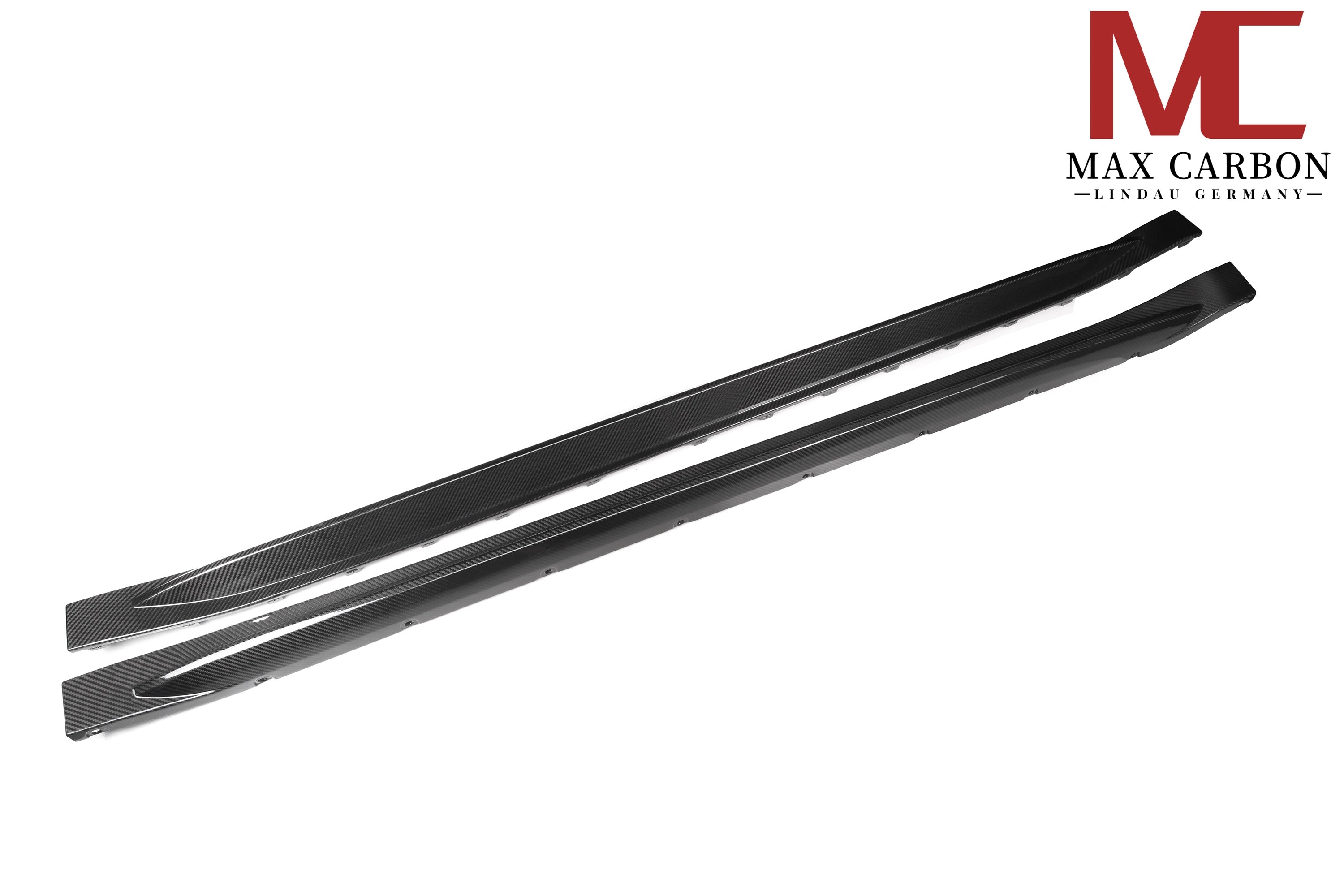 Dry Carbon Seitenschweller "OEM Style" für BMW M3 G80 G81 mit Teiletypgenehmigung (TTG)   Max Carbon