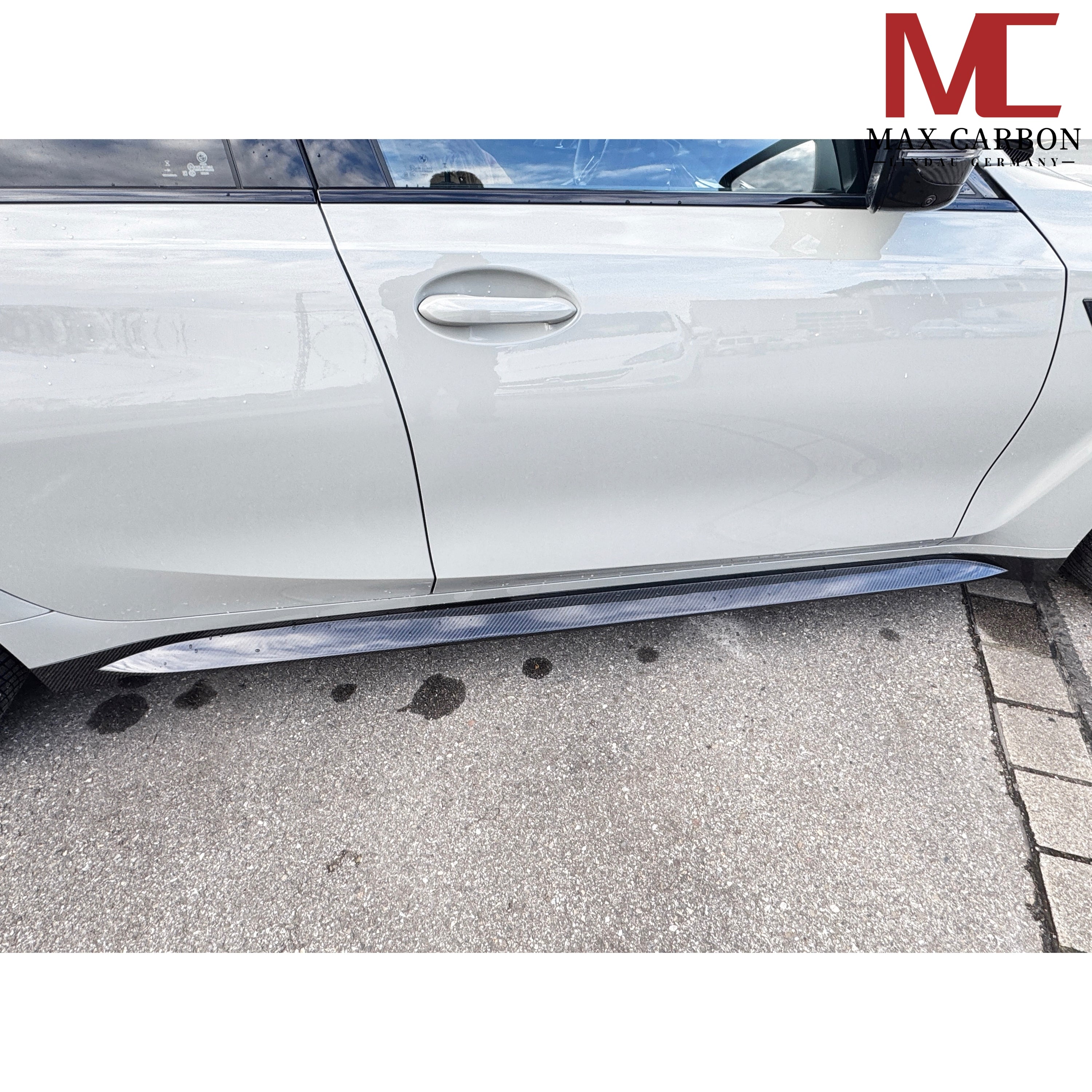Dry Carbon Seitenschweller für BMW M4 G82 G83 mit Teiletypgenehmigung (TTG)   Max Carbon